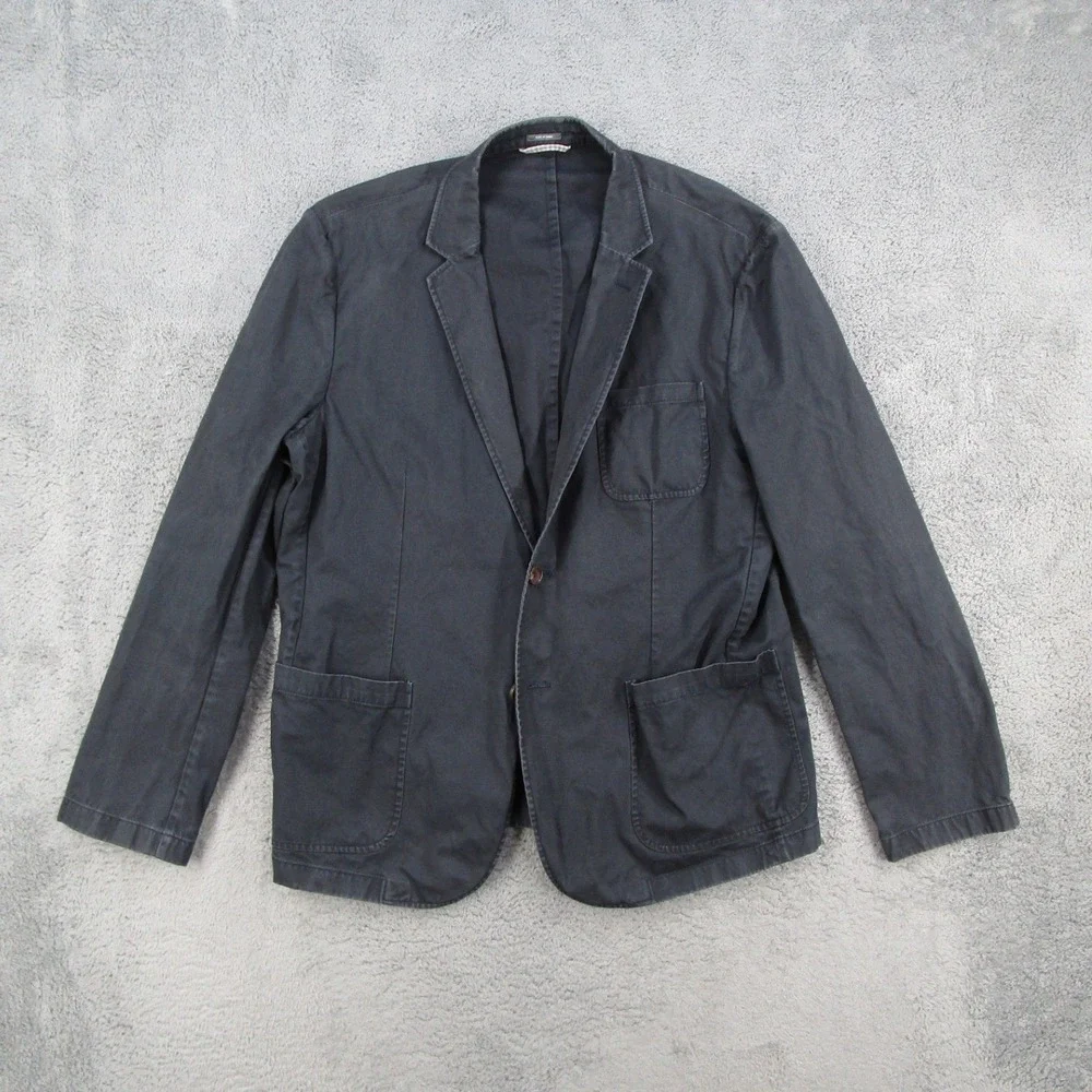 Bonobos Mens Standard Fit Cotton Blazer Jacket Jet Blue 13716 XL Travel
